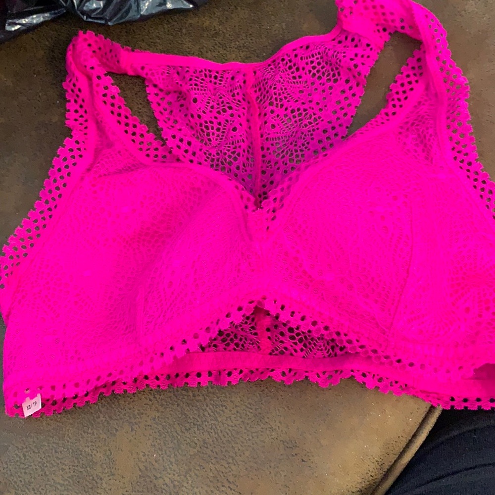 Victoria Secret Pink Lace Bra NWT XS
